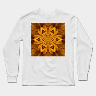 BLOOMİNG GOLD. Floral fantasy pattern and design Long Sleeve T-Shirt